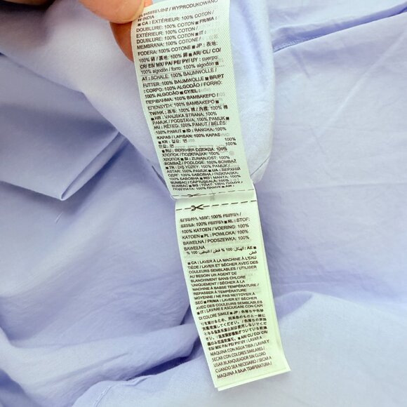 NWT GAP Blue & White Stripe Tiered Midi Cotton Skirt Lined with Pockets 14 - Picture 9 of 14